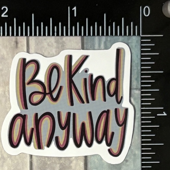 🌀10/$10🌀 Inspirational Be Kind Reusable Waterproof Vinyl Sticker Decal - Picture 1 of 1